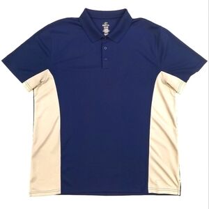 𝅺nordictrack Blue & Gray Workout Polo Shirt